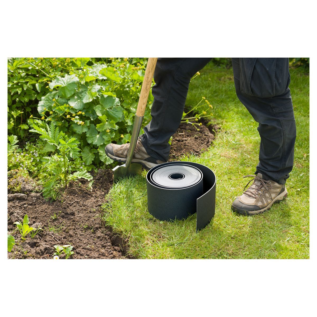 Nature Bordure de jardin - PE- Epaisseur 3 mm - Noir