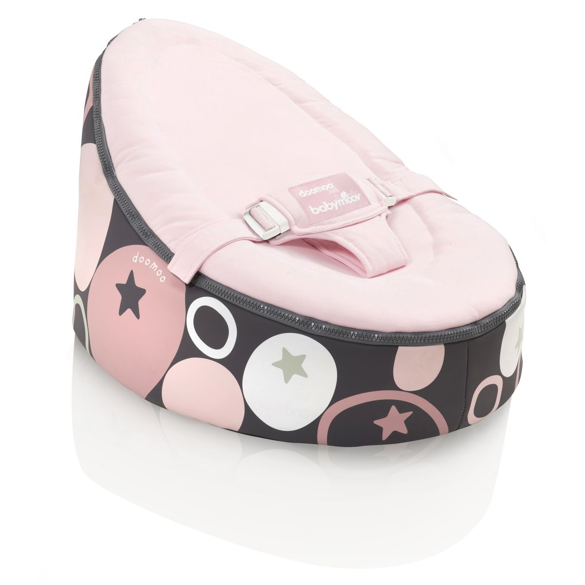BABYMOOV Transat bébé Doomoo nid - Galet rose