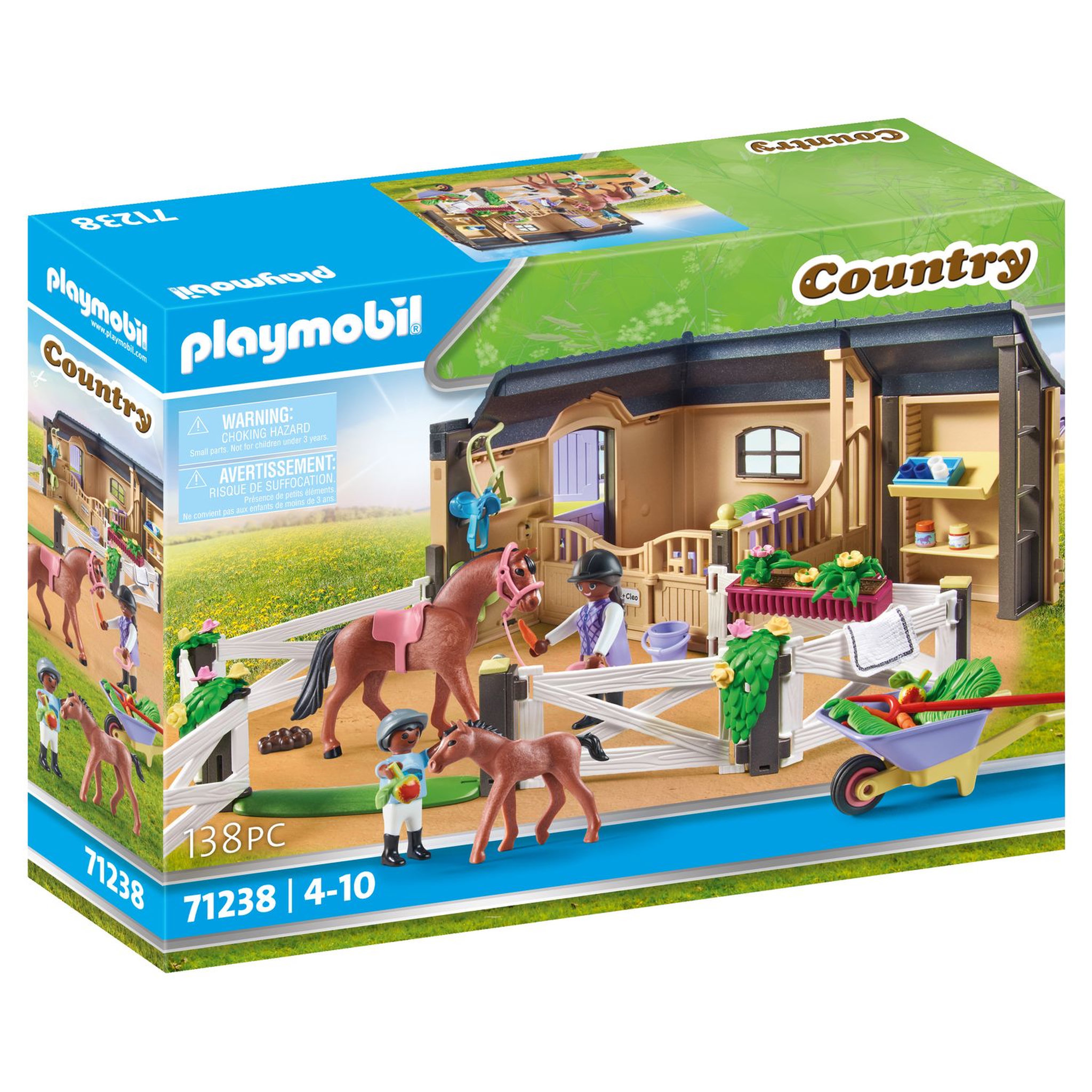 PLAYMOBIL 71238 - Étable carrière chevaux 