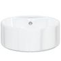 Voir la diapositive 4 : VIDAXL Lavabo blanc 40x14,5 cm ceramique rond