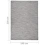 Voir la diapositive 6 : VIDAXL Tapis a tissage plat d'exterieur 160x230 cm Marron et bleu