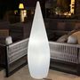 Voir la diapositive 2 : Lumisky Lampadaire ext filaire CLASSY Blanc Polyéthylène H150CM