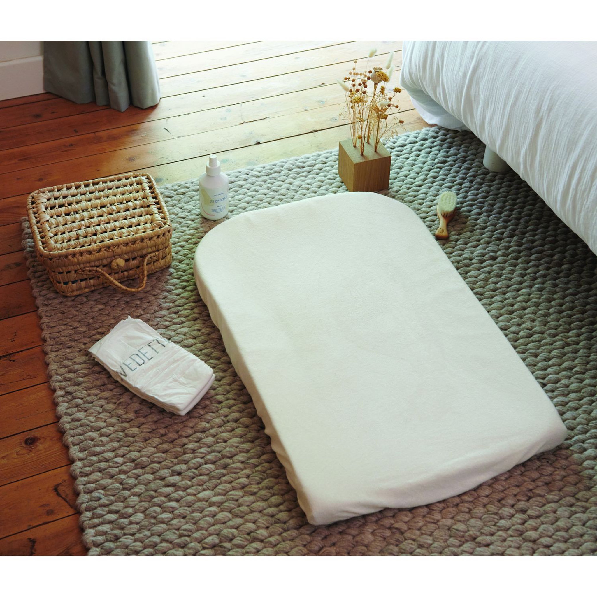 Voir la diapositive 7 : TINEO Lot de 2 housses matelas à langer