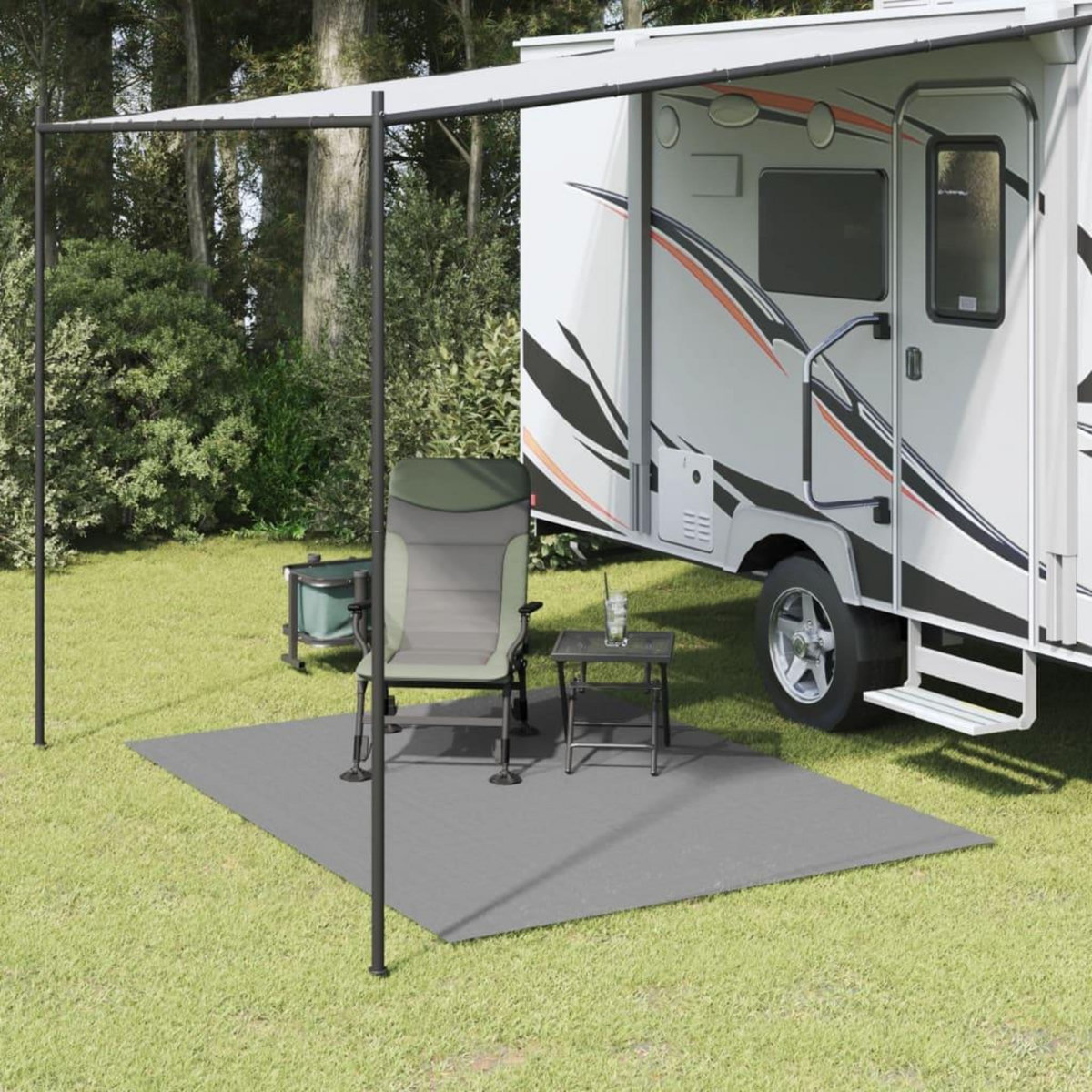 VIDAXL Tapis de tente gris clair 2,5x2 m