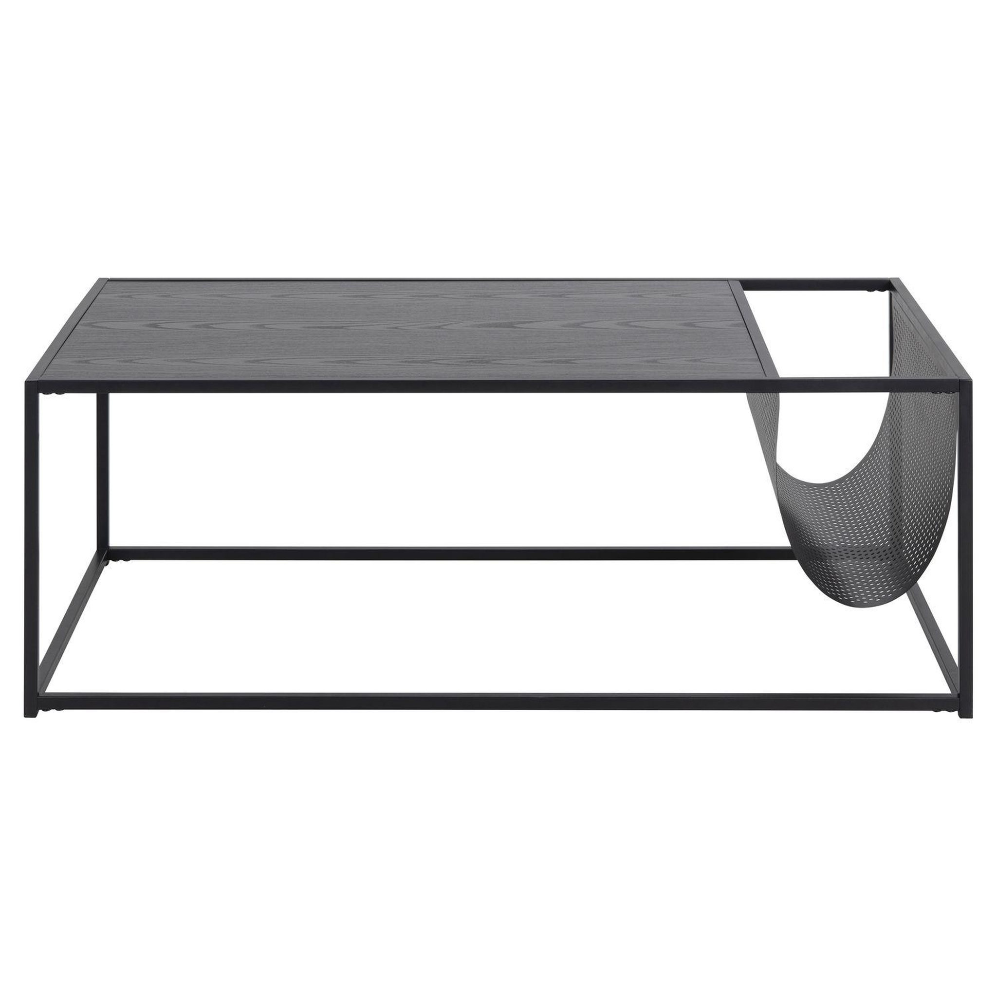 Voir la diapositive 3 : TOILINUX Table basse rectangulaire avec range magazine en mdf et métal