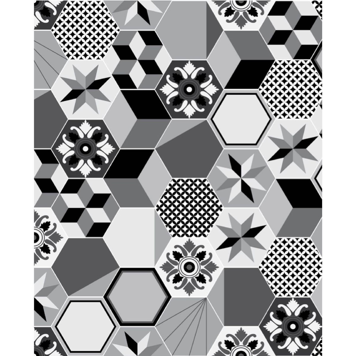 HABITABLE Crédence adhésive carreaux en aluminium Exa