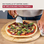 Voir la diapositive 4 : Fackelmann Ensemble de 2 Planches à pizza avec rainures de coupe, Ø 32 cm