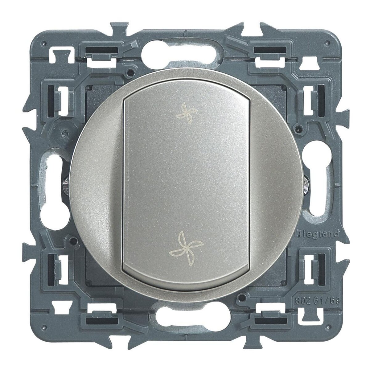 Legrand Celiane interrupteur VMC titane mécanisme