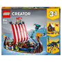 Voir la diapositive 1 : LEGO Creator 31132 La bateau viking et le serpent de Midgard, jouet à construire