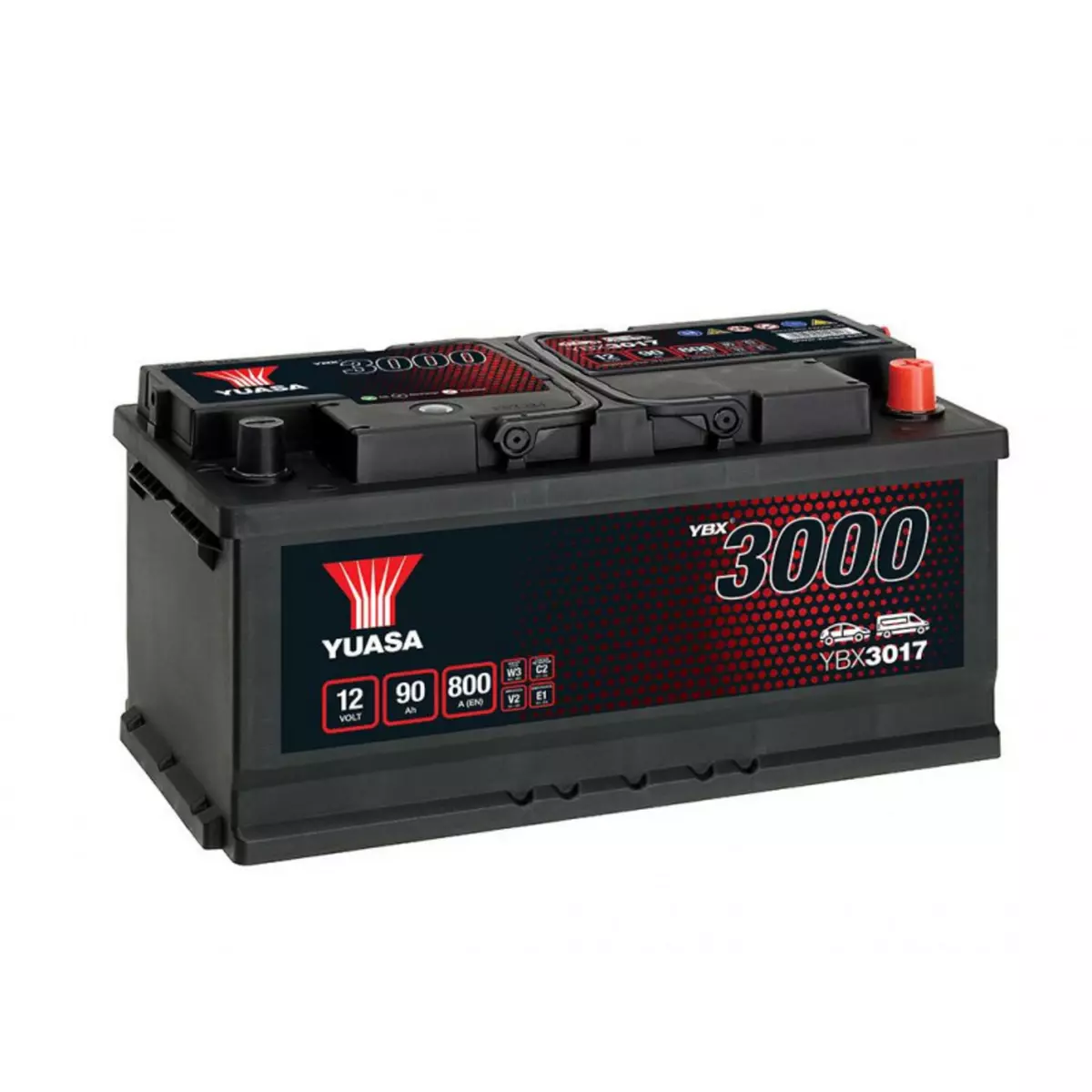 YUASA Batterie Yuasa SMF YBX3017 12V 90ah 800A