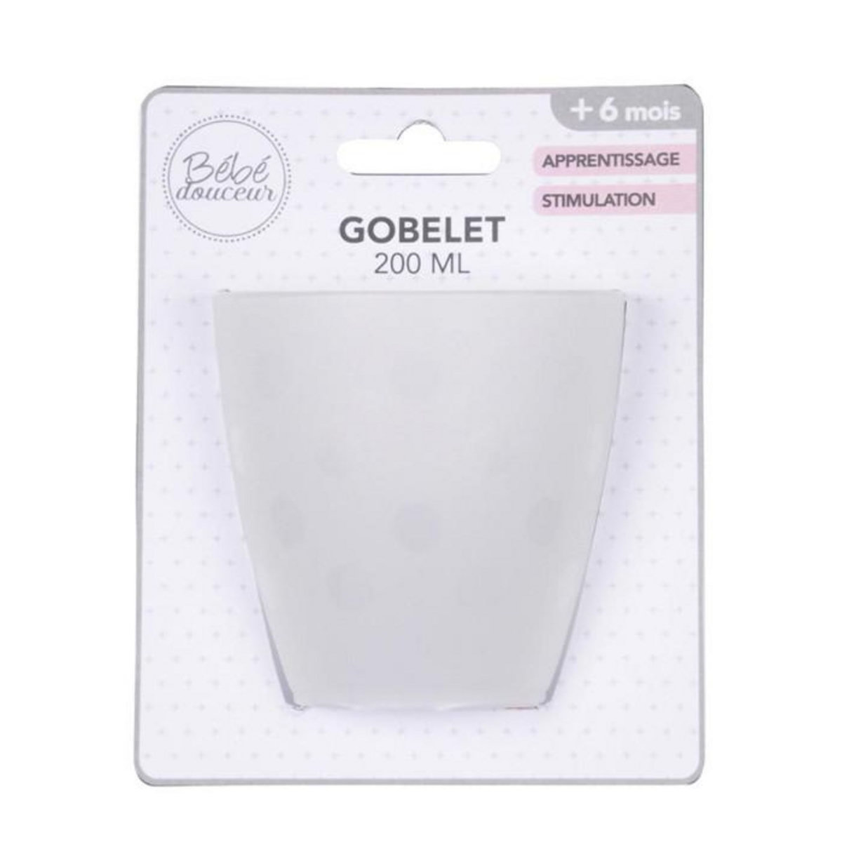 Paris Prix Gobelet en Plastique  Bébé  200ml Blanc