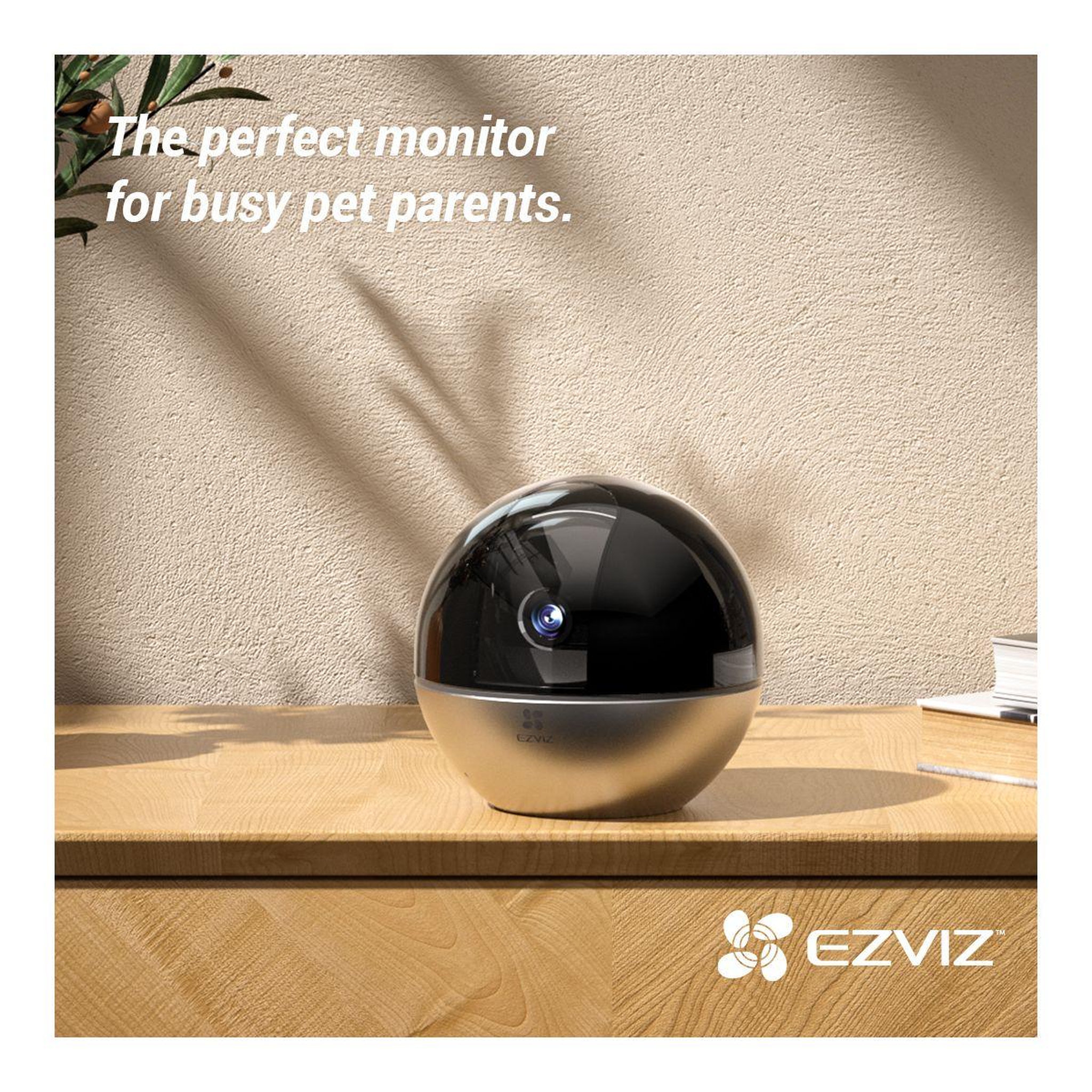 Voir la diapositive 3 : EZVIZ Caméra de surveillance Wifi E6 3K motorisée