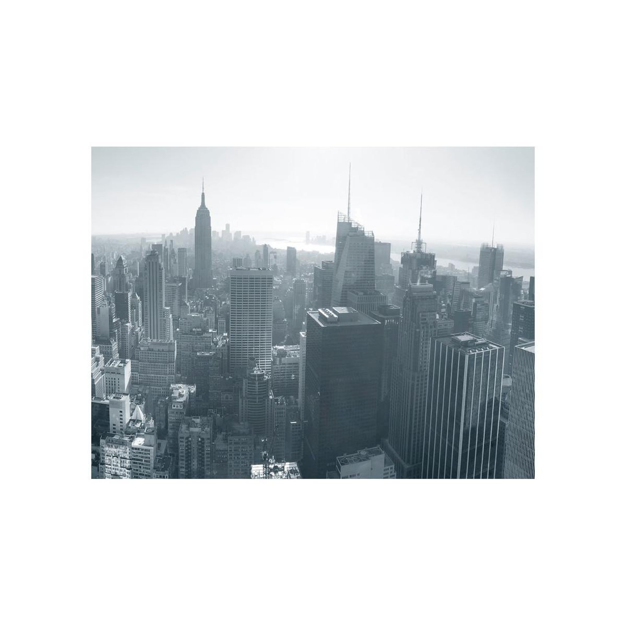 Voir la diapositive 2 : Paris Prix Papier Peint  Panorama de New York en Noir & Blanc