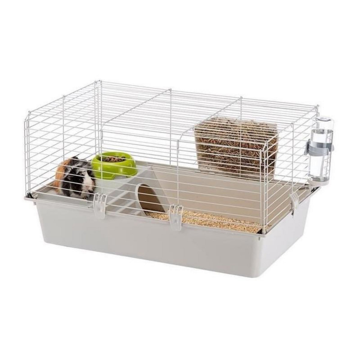 Ferplast Cage - FERPLASTE - CAVIE 80X1 - 77 x 48 x 42 cm - Gris clair