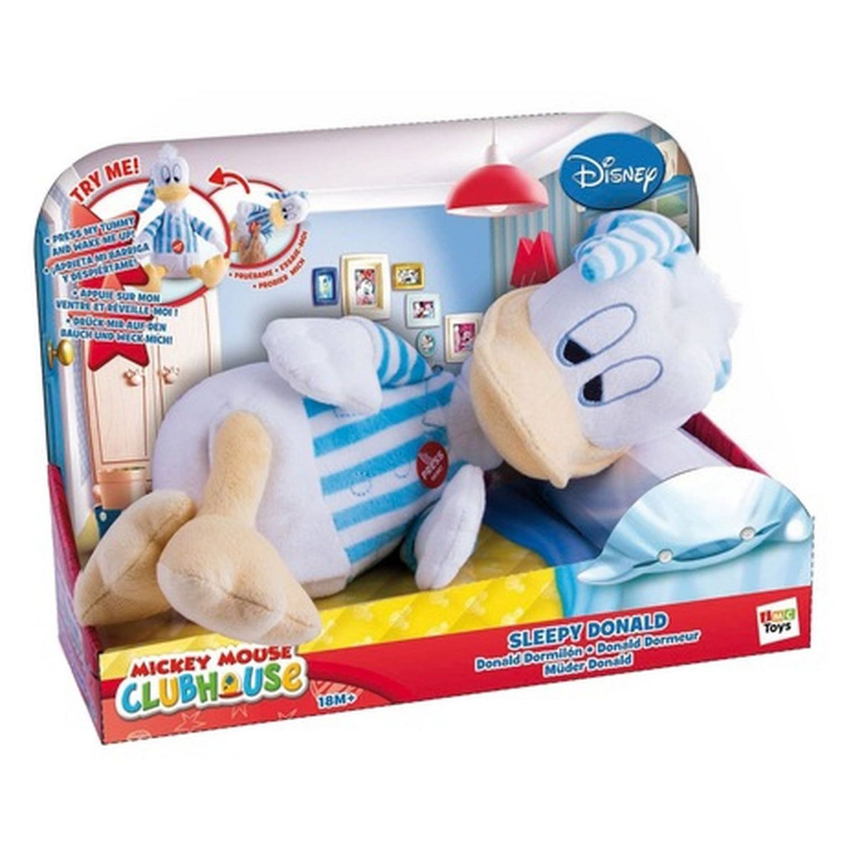 IMC TOYS Peluche Donald dormeur