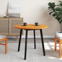 Voir la diapositive 3 : VIDAXL Dessus de table rond cire marron Ø80x2,5 cm bois de pin massif