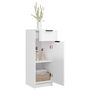Voir la diapositive 5 : VIDAXL Armoire de salle de bain blanc brillant 32x34x90 cm