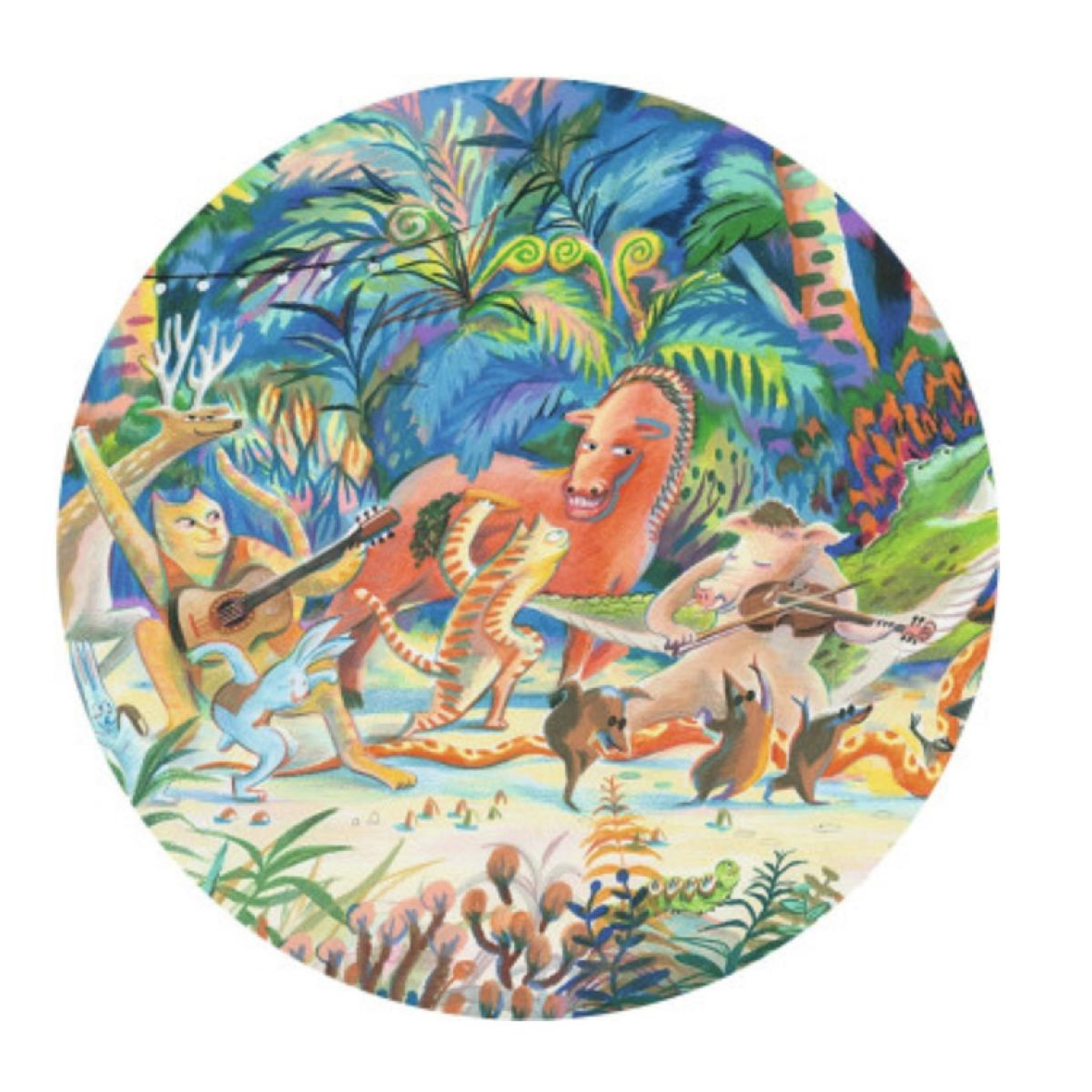 Voir la diapositive 2 : Djeco Puzz Gallery 200pcs - Wood music band - FSC MIX
