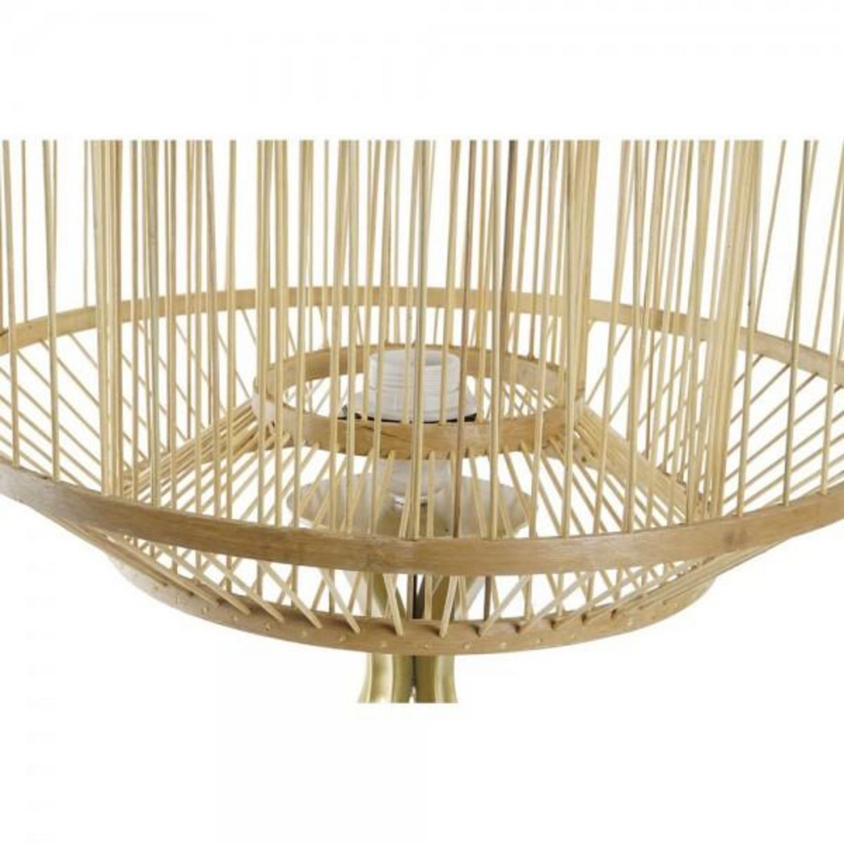 MARKET24 Écran de lampe DKD Home Decor Naturel Bambou 40 x 40 x 28 cm