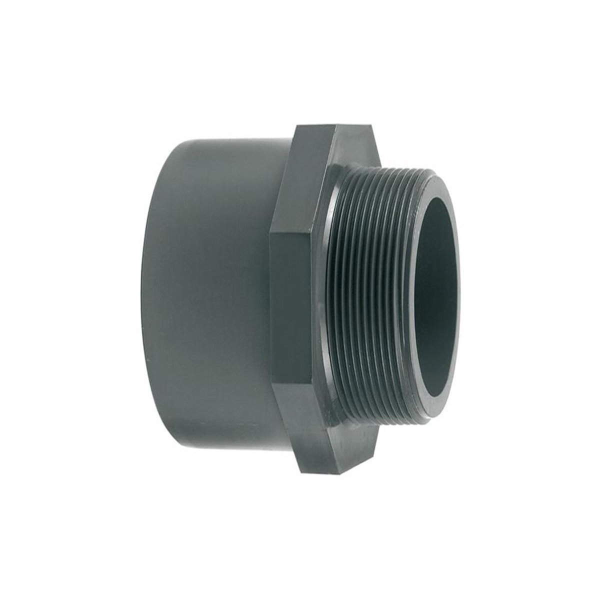 JARDIDECO Embout mixte PVC pression M/F fileté 50 x 63 x 1  1/2 - Fitt