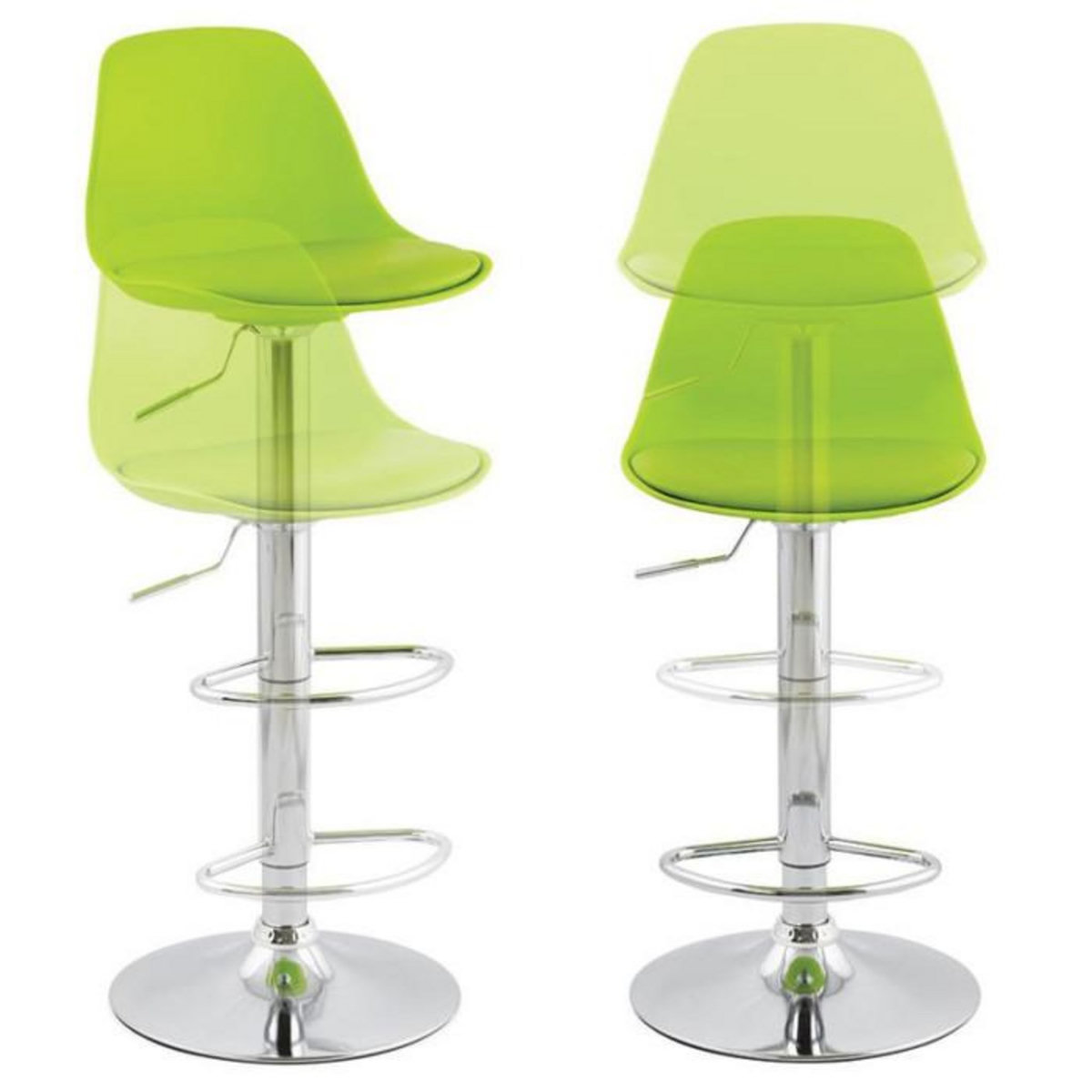 Paris Prix Tabouret de Bar  Queen  81-104cm Vert