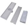 Voir la diapositive 3 : VIDAXL Drain de douche lineaire 530 x 140 mm acier inoxydable