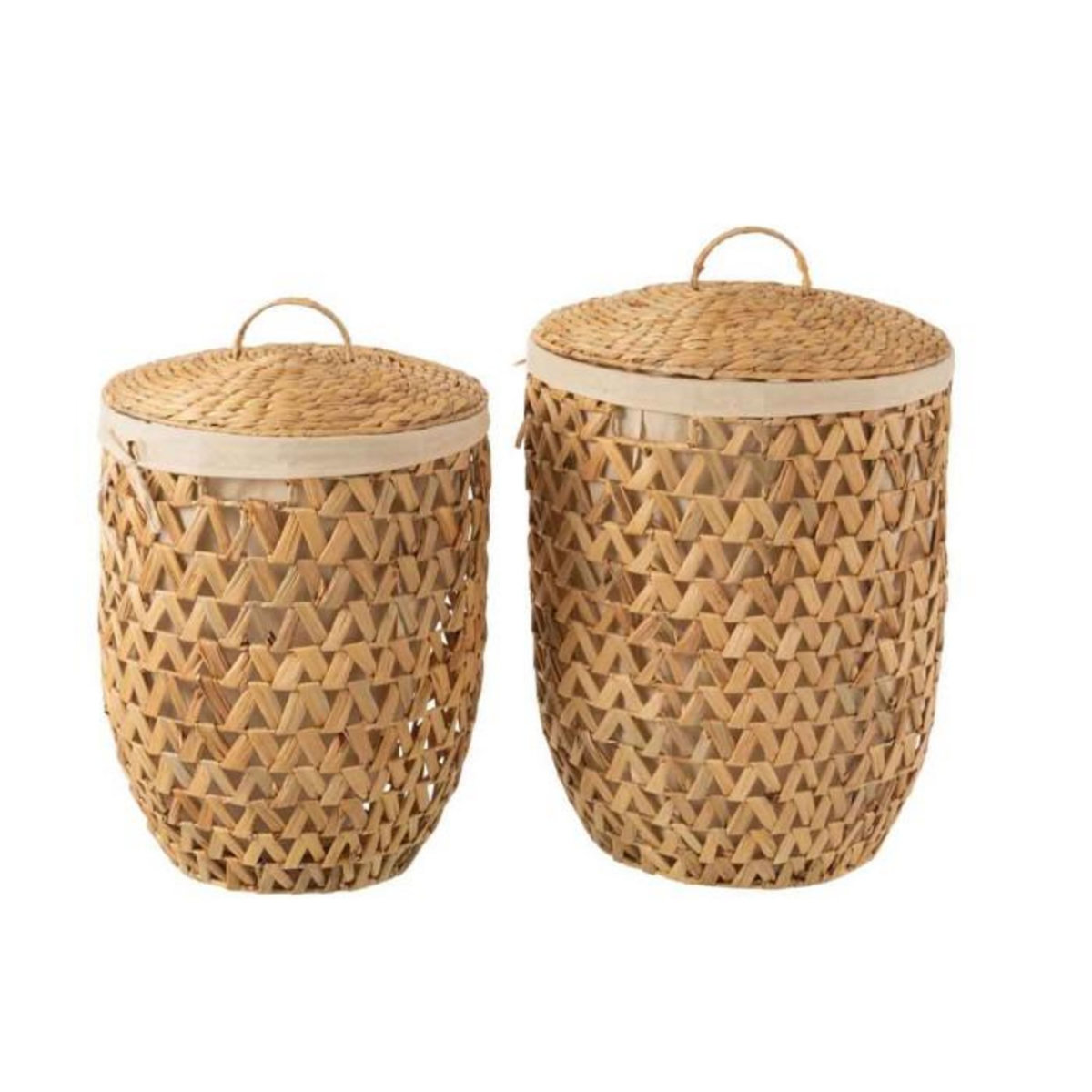 Paris Prix Lot de 2 Paniers à Linge  Vitoria  60cm Naturel