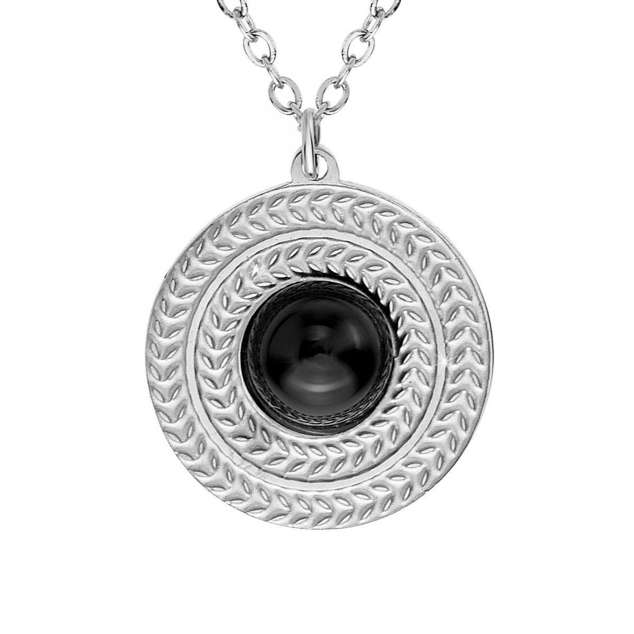 SC CRYSTAL Collier SC Crystal orné d'une obsidienne