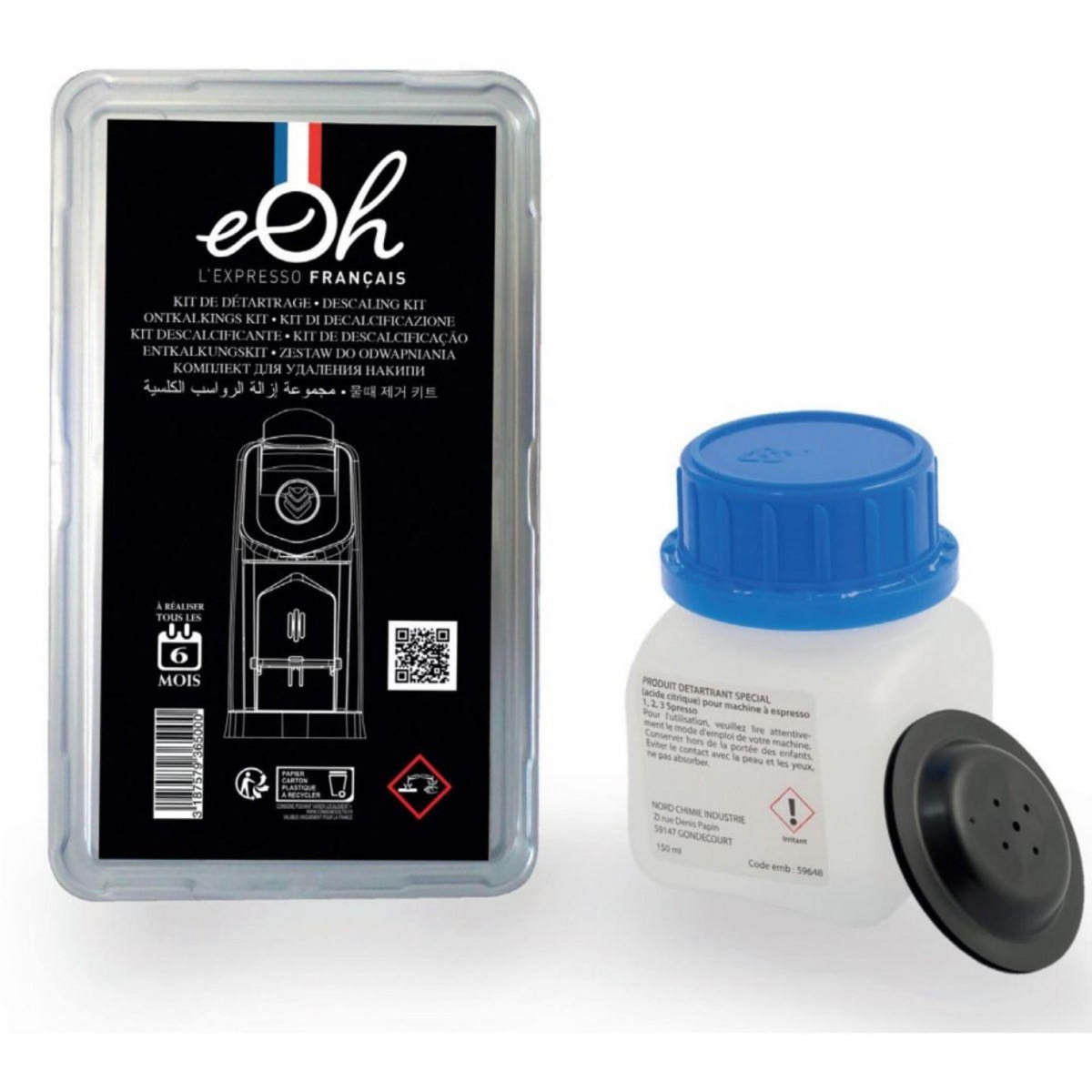 Malongo Kit d'entretien DETARTRAGE EOH