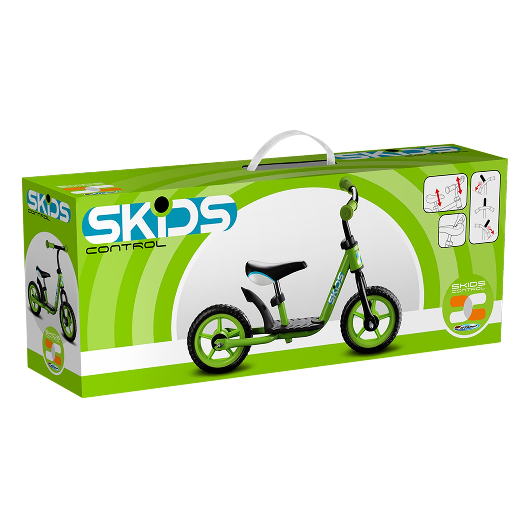 Voir la diapositive 3 : Draisienne 10 pouces Kids Control avec repose-pied - Vert