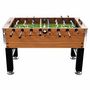 Voir la diapositive 2 : VIDAXL Baby foot Acier 60 kg 140x74,5x87,5 cm Marron clair et noir