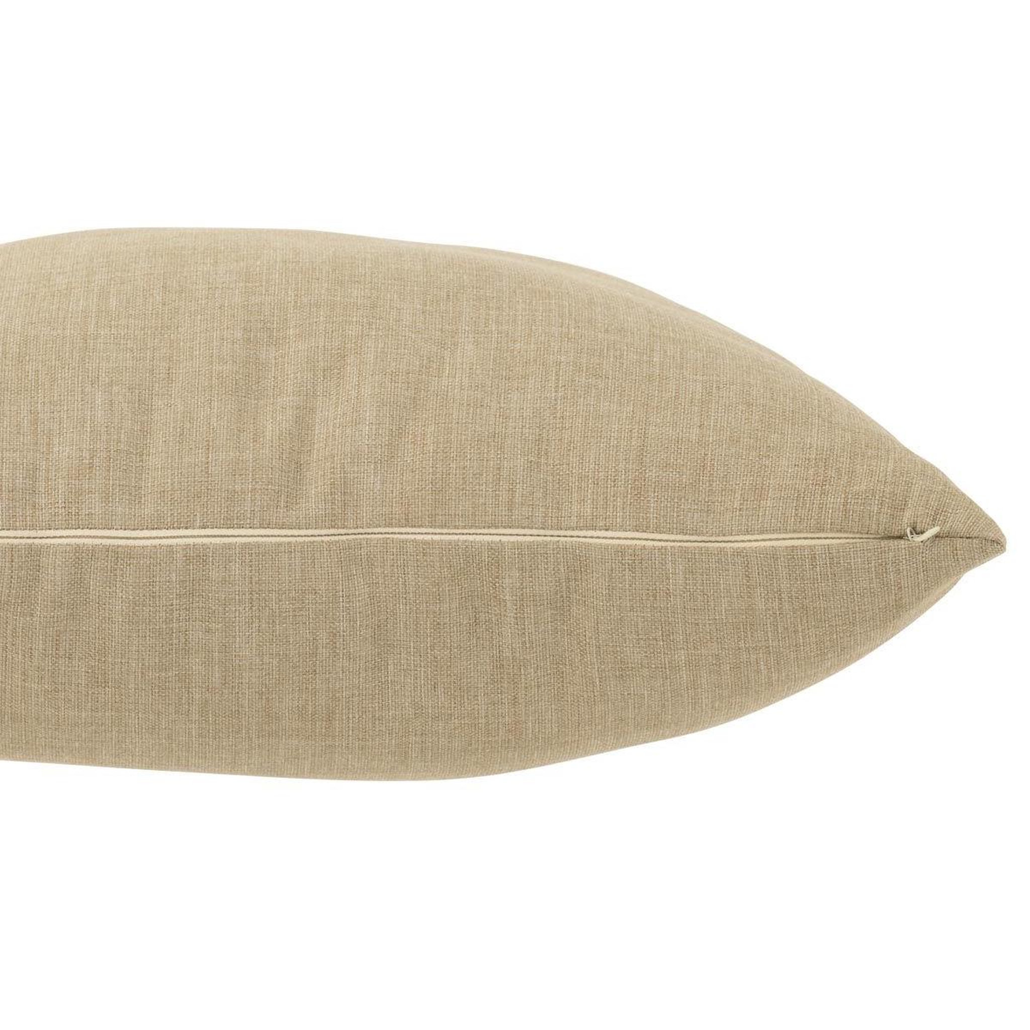 Voir la diapositive 2 : J-LINE Coussin Déco  Poly  50x50cm Beige