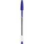 BIC Lot de 5 stylos bille pointe moyenne bleu CRISTAL ORIGINAL