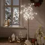 VIDAXL Sapin de Noël 140 LED blanc froid Saule 1,5 m Int/Ext