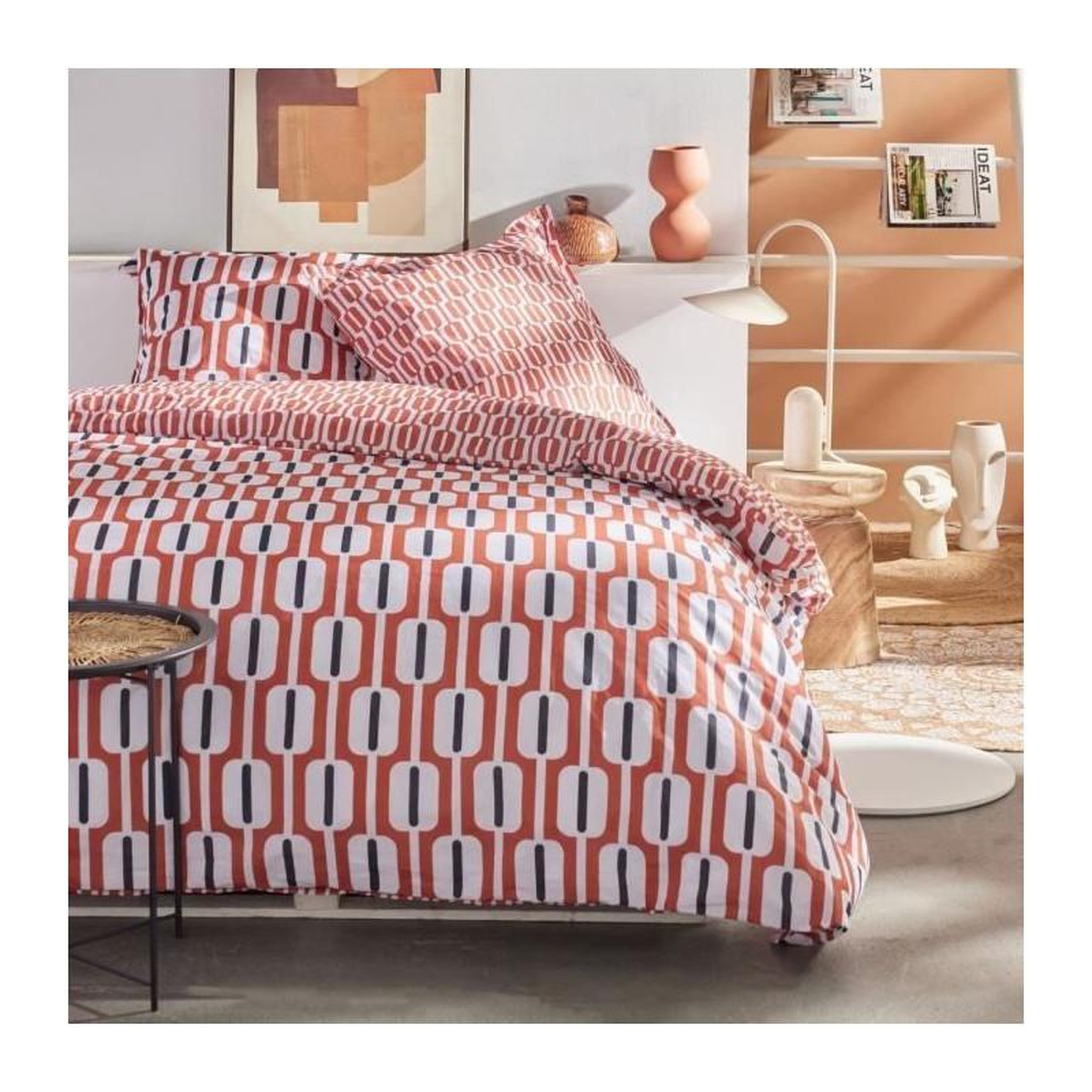Today Parure de couette - TODAY - Sunshine 17.16 - 240x260cm - 2 personnes - Imprimée - Coton 57 fils