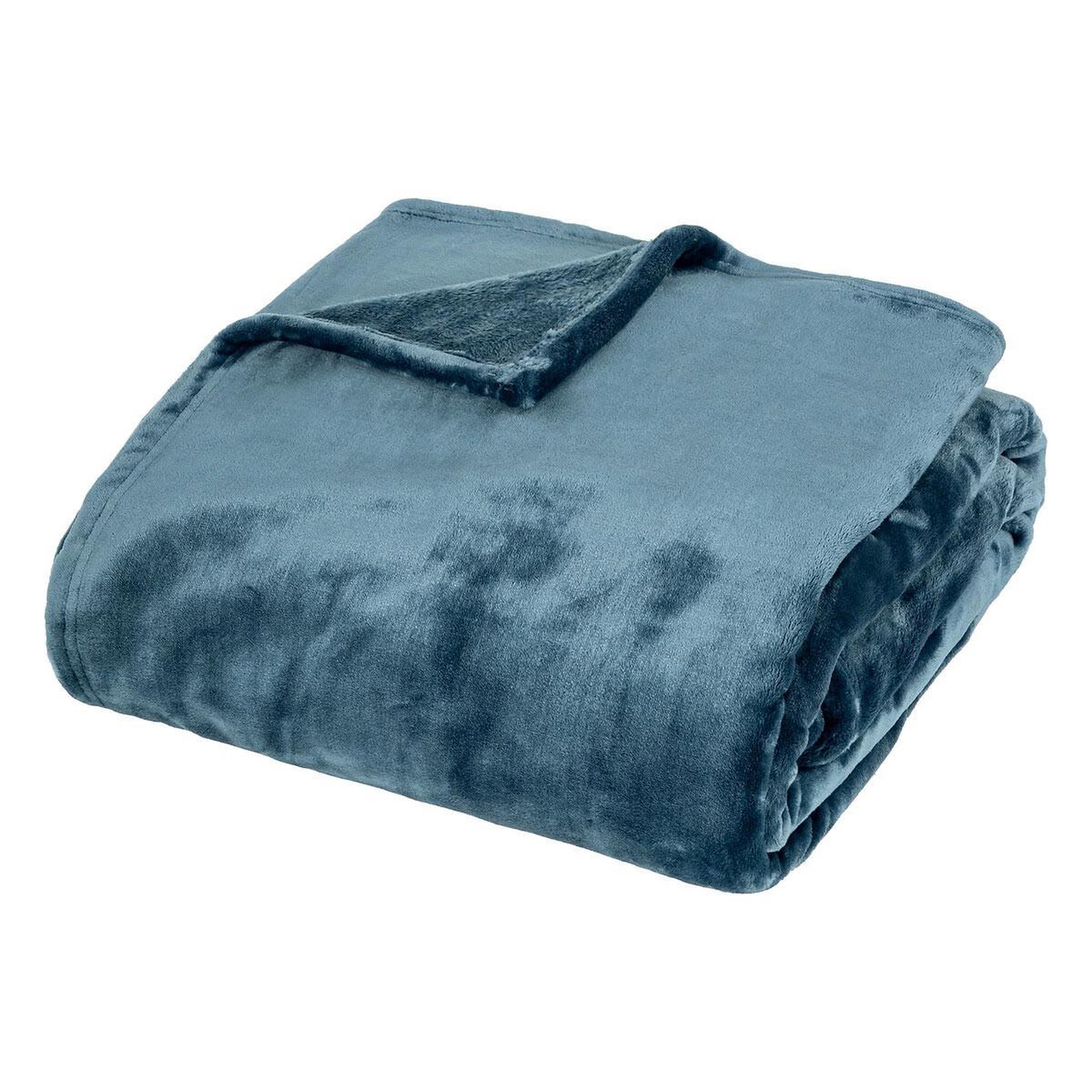 Voir la diapositive 1 : ATMOSPHERA Plaid flanelle  Petrol Atmosphera 180x230 Cuddly
