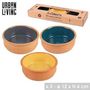 Voir la diapositive 3 : DIVERS Lot de 3 ramequins en terre cuite 3 couleurs - Multicolore