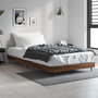 Voir la diapositive 2 : VIDAXL Cadre de lit sans matelas chene marron 90x190cm bois ingenierie