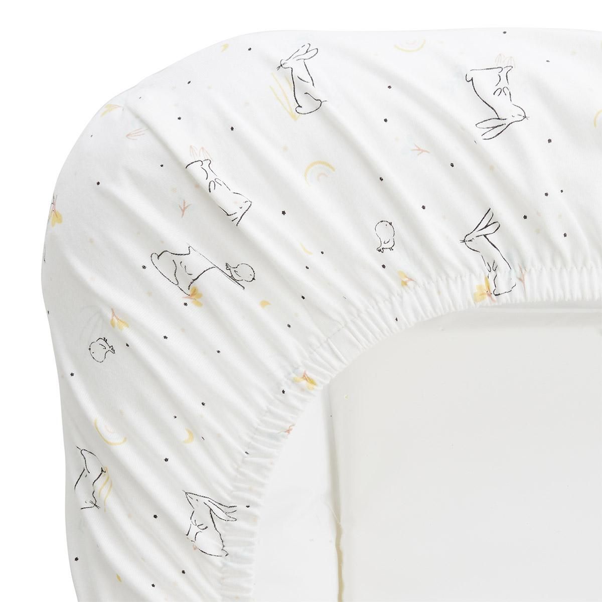 Petit Béguin Lot de 3 housses de matelas à langer Hello Baby