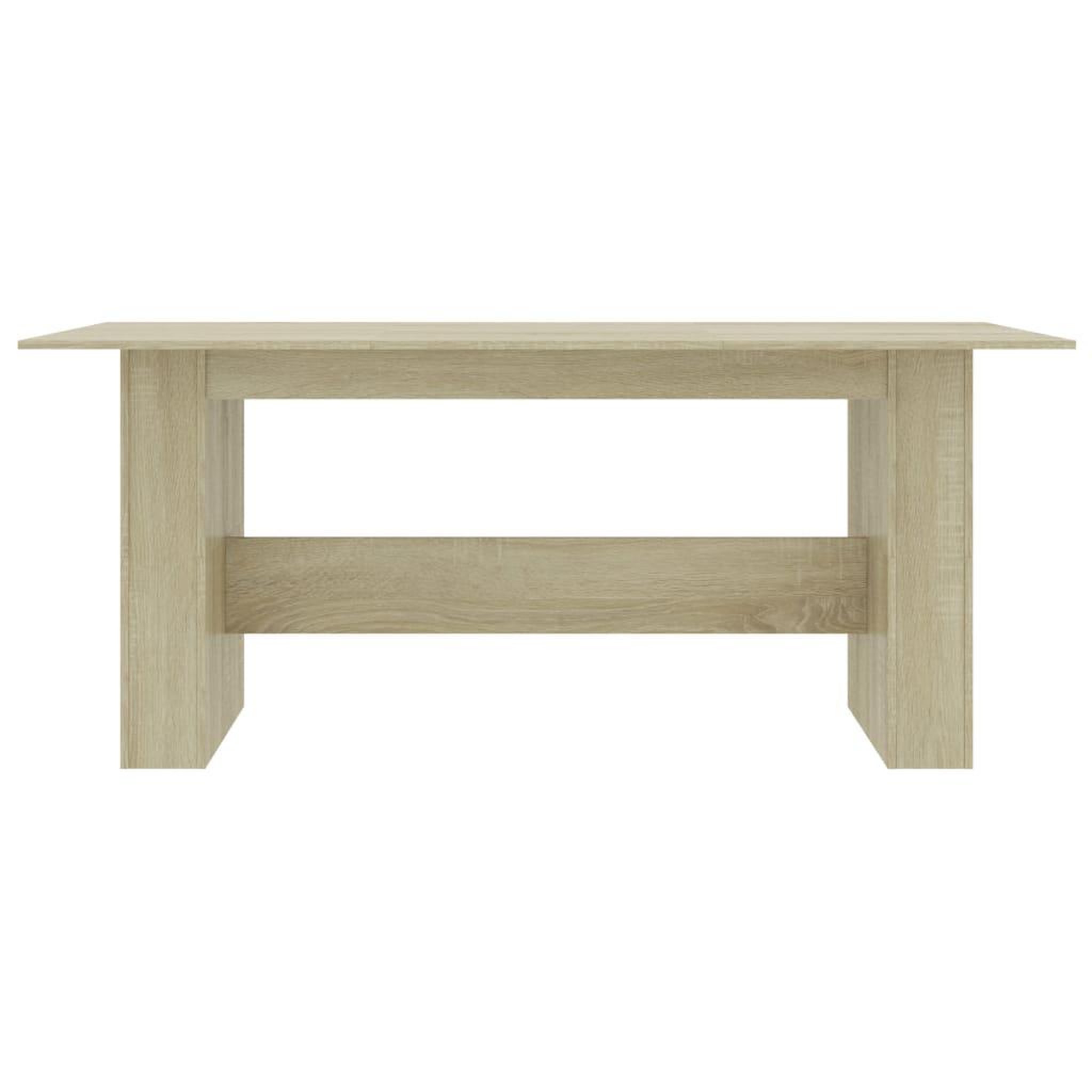 Voir la diapositive 4 : VIDAXL Table a manger Chene sonoma 180x90x76 cm Bois d'ingenierie