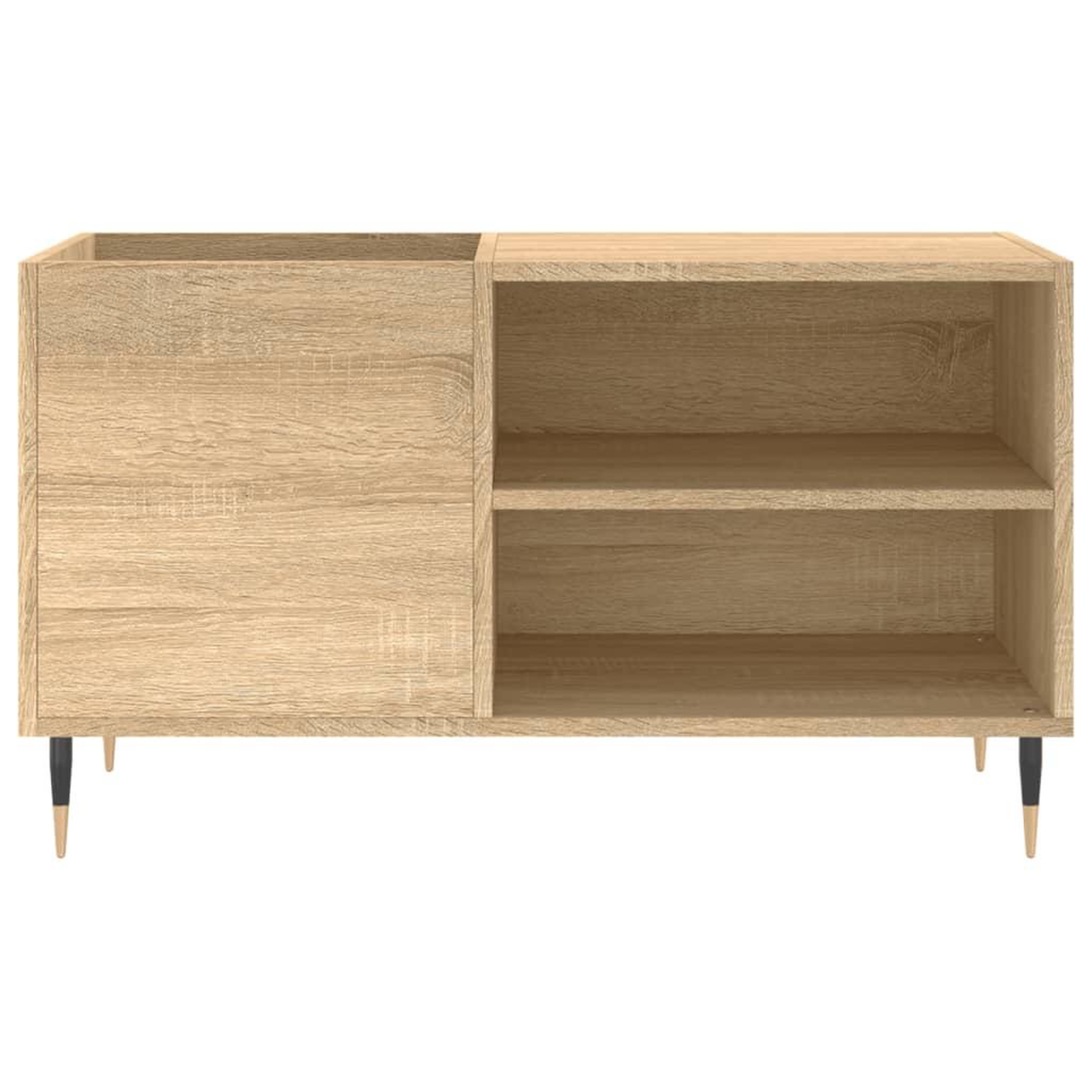 Voir la diapositive 4 : VIDAXL Armoire a disques chene sonoma 85x38x48 cm bois d'ingenierie