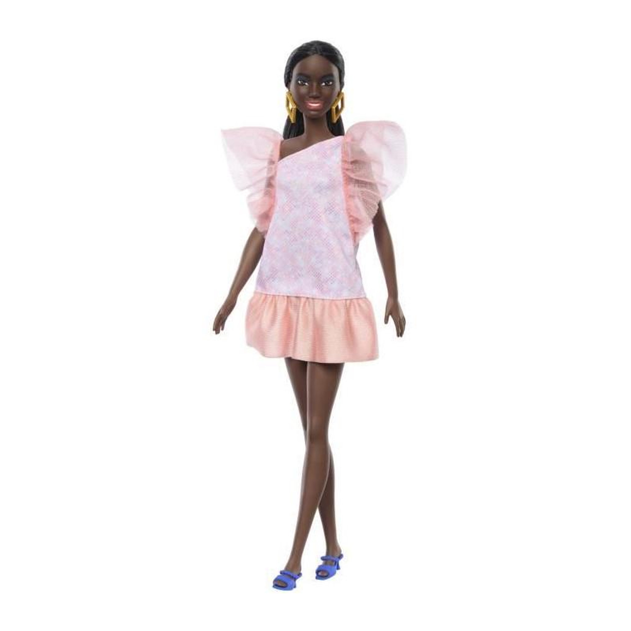 BARBIE FASHIONISTA ROBE VOLANTS - BARBIE - HRH14 - POUPEE MANNEQUIN BARBIE