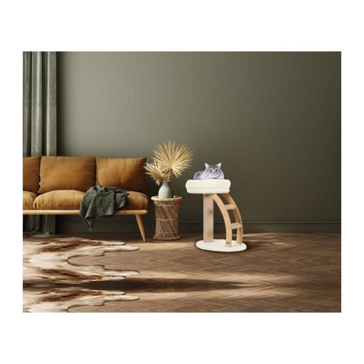 Zolux Griffoir 2 en 1 - Zolux - Montana - Pour chat - Activité et couchage - 38 x 55 x 55 cm