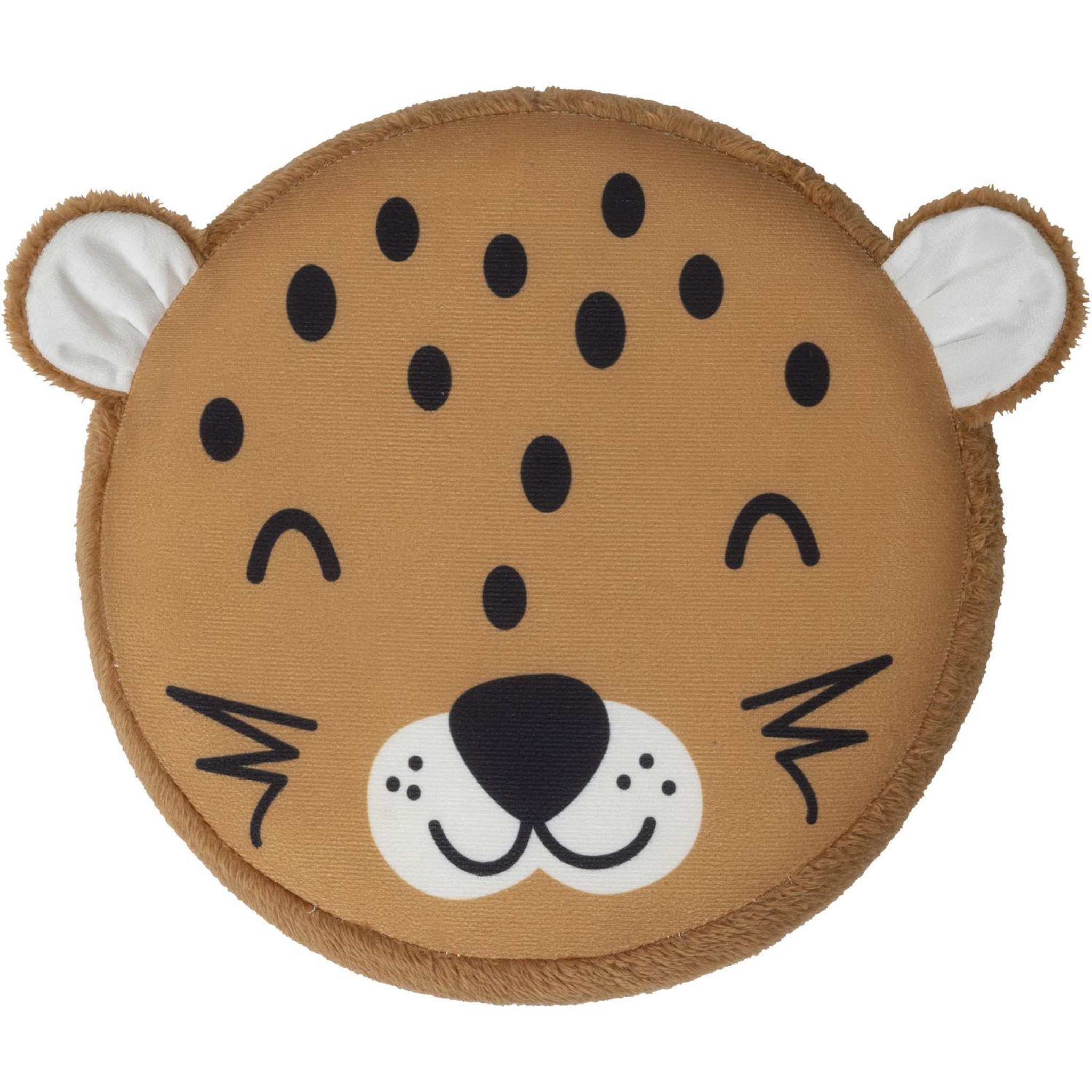 Voir la diapositive 6 : ATMOSPHERA Pouf-coffre enfant imprimé léopard anoki - marron