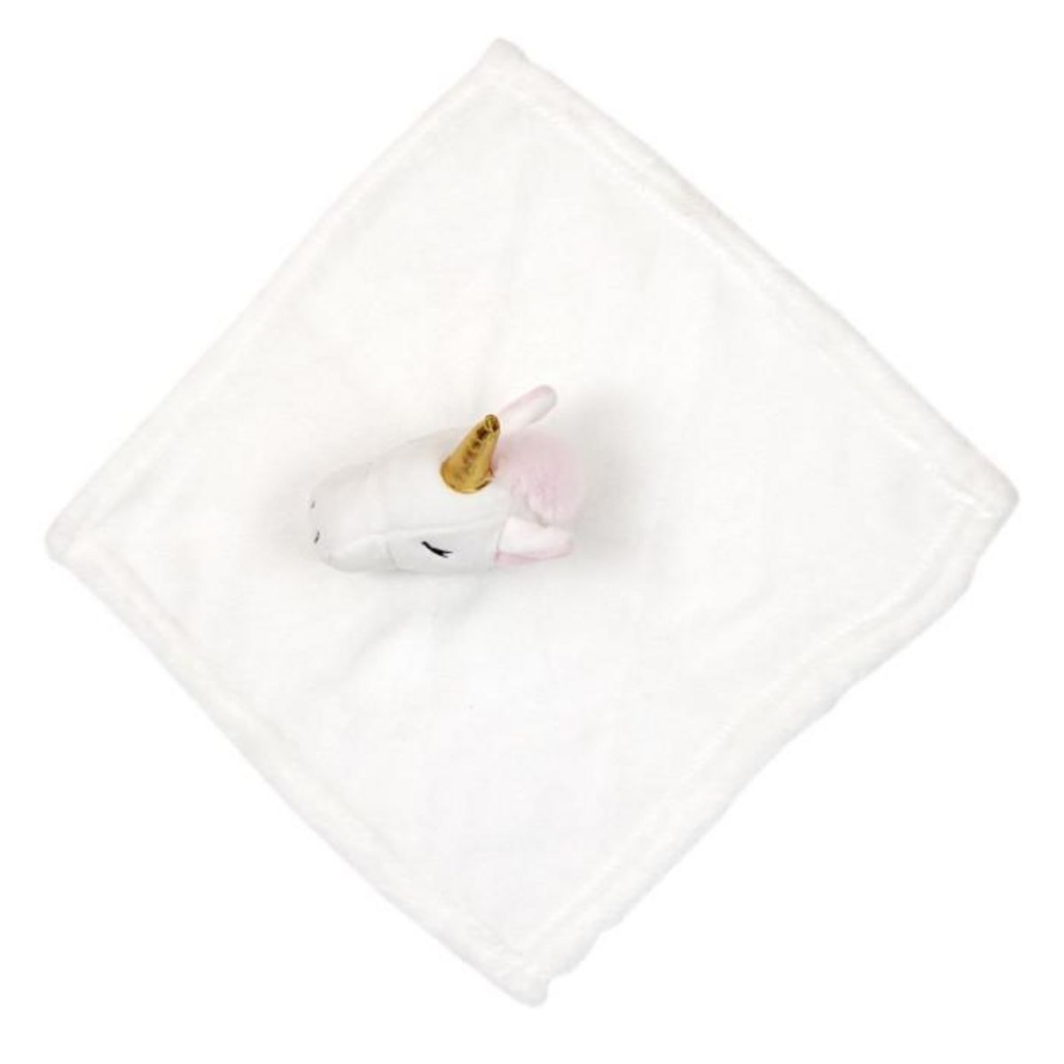 Paris Prix Peluche & Plaid Bébé  Licorne  75x100cm Blanc