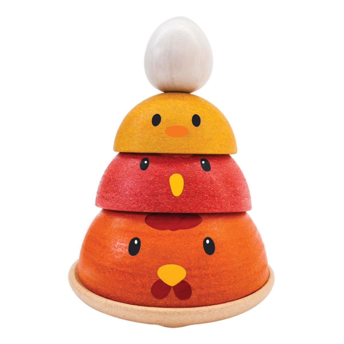 Plan Toys La poule à empiler en bois
