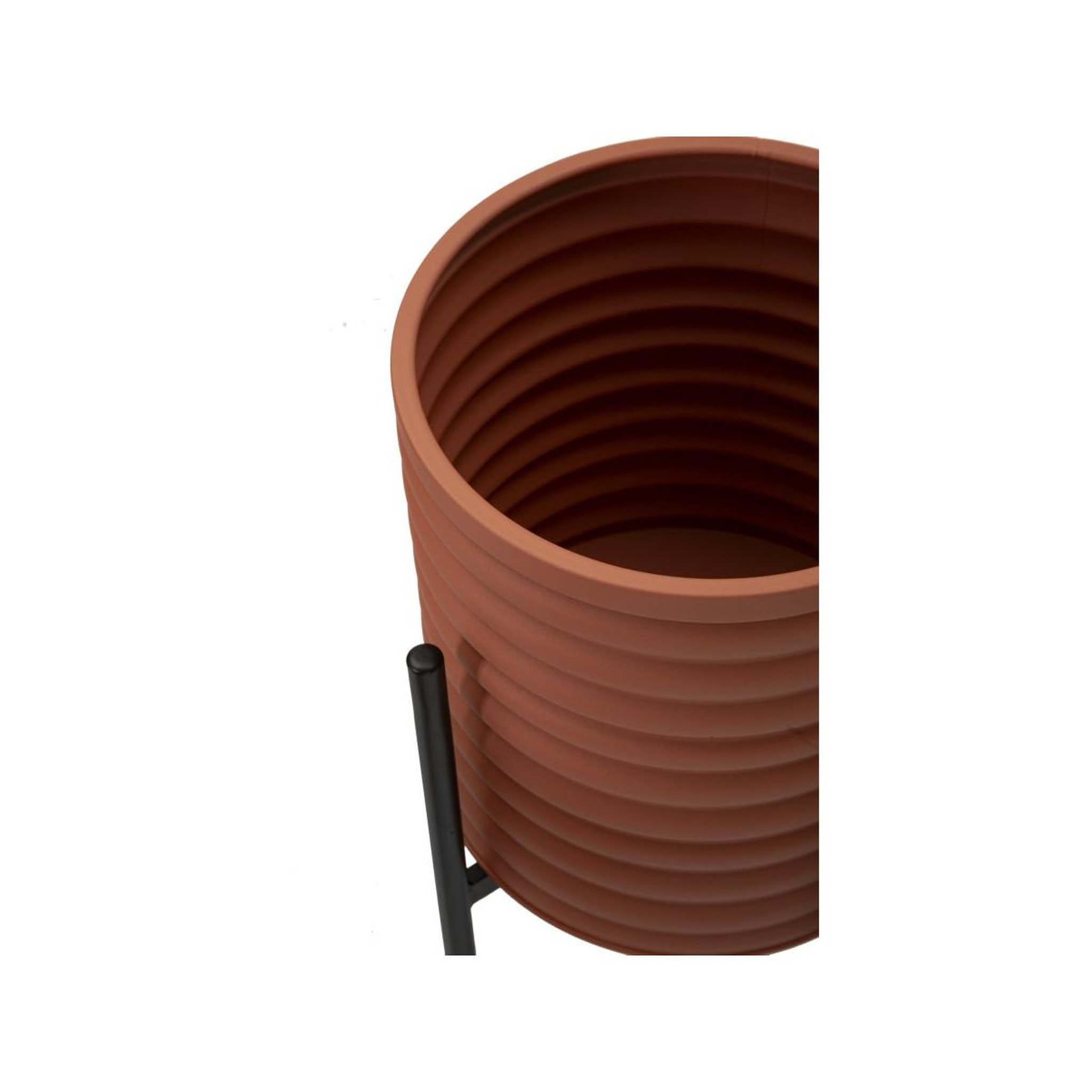 Voir la diapositive 5 : Paris Prix Lot de 3 cache-pots sur pied  milly  56cm brique