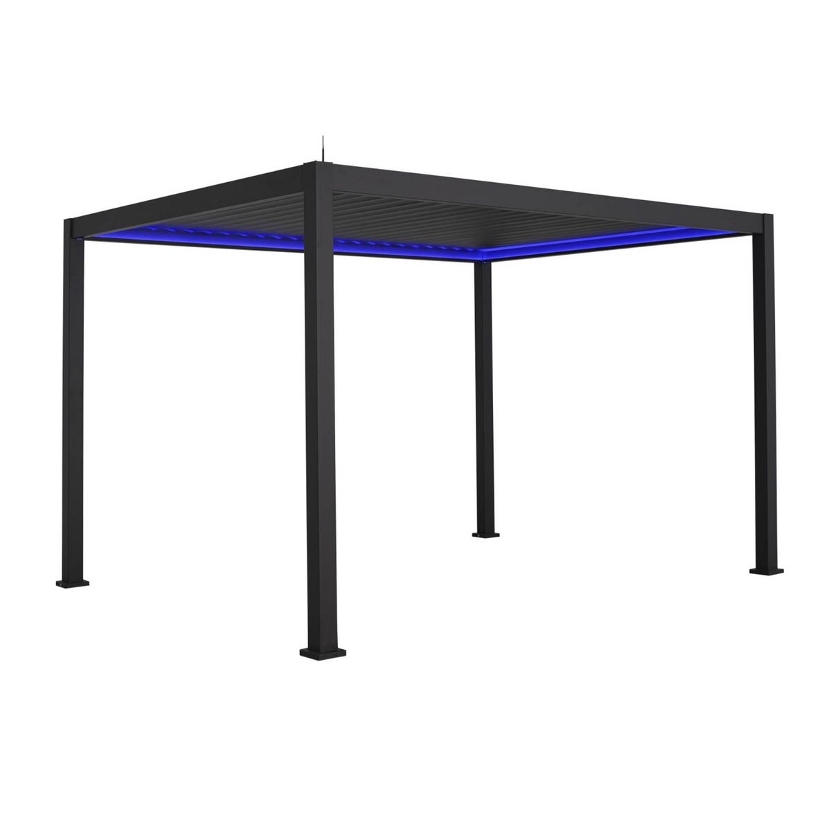 SWEEEK Pergola Bioclimatique électrique 3x4m. aluminium. à lames orientables avec éclairage LED