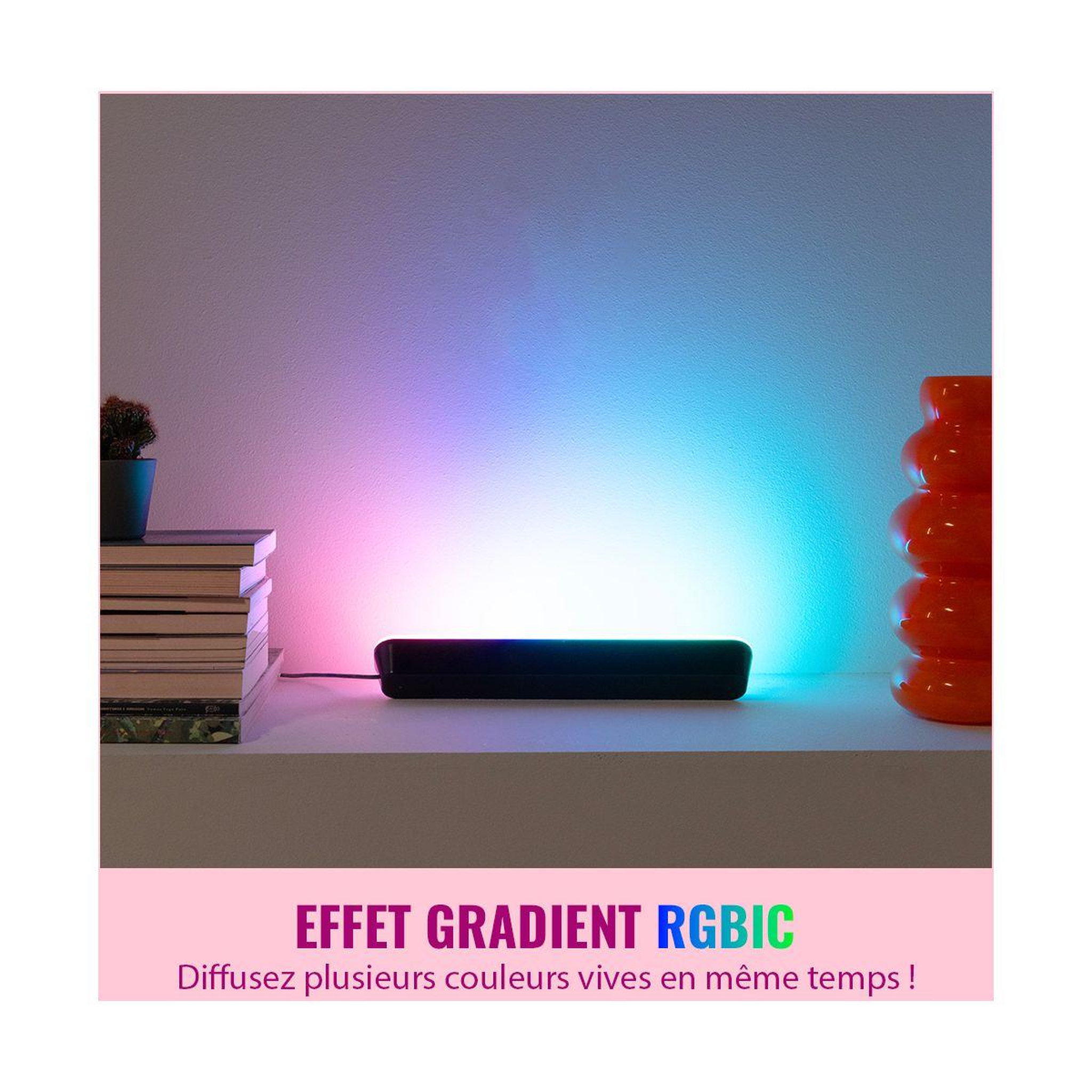 Voir la diapositive 3 : WIZ Lampe connectée barre lumineuse couleur x2
