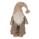 Paris Prix Père-Noël Gnome en Tissu  Sweat Hiver  89cm Taupe